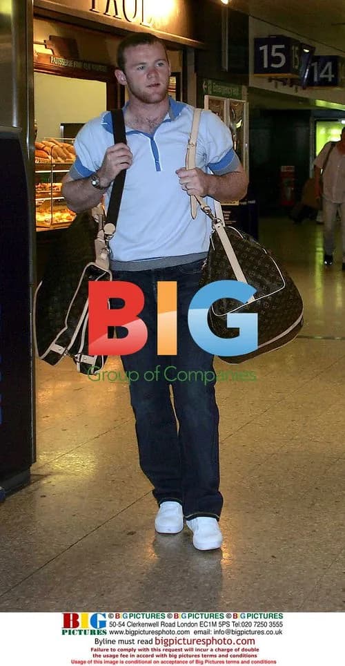 Wayne Rooney and Coleen Arrive in London