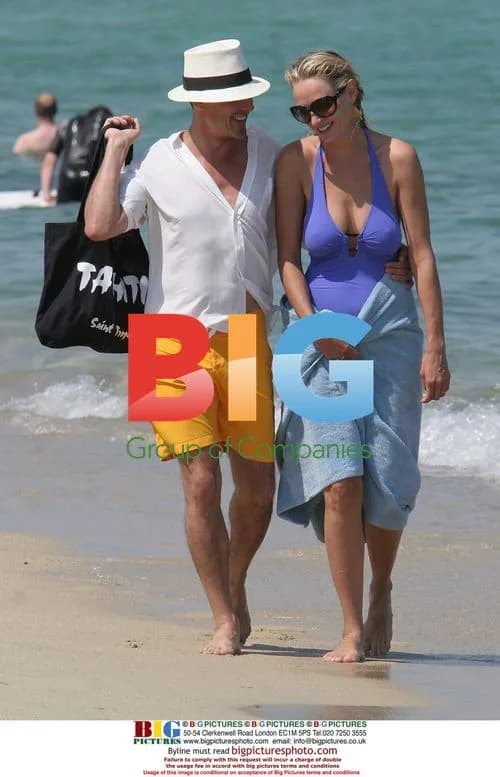 Uma Thurman and Boyfriend in Saint-Tropez