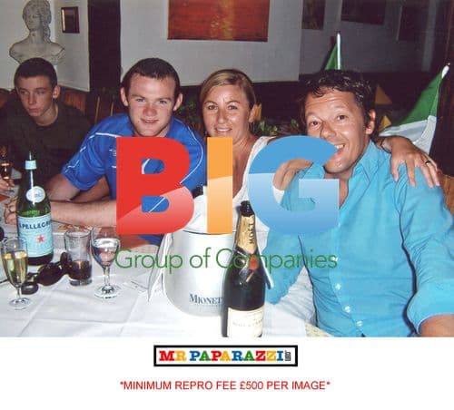 Wayne Rooney at Gondola restaurant in Baden Baden