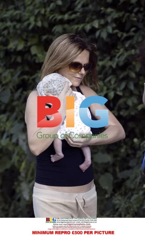 Geri Halliwell with daughter Bluebell