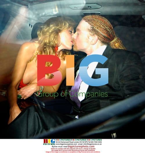 Axl Rose Enjoys Night Out at Kabaret Club