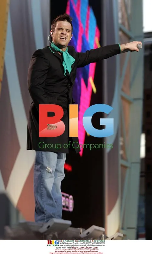 Robbie Williams Performing in Gothenburg, Sweden