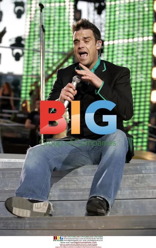 Robbie Williams performs in Gothenburg