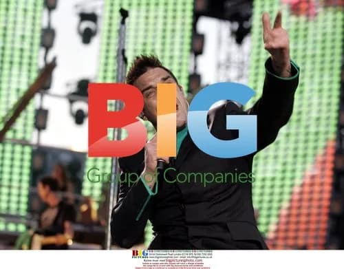 Robbie Williams performs in Gothenburg