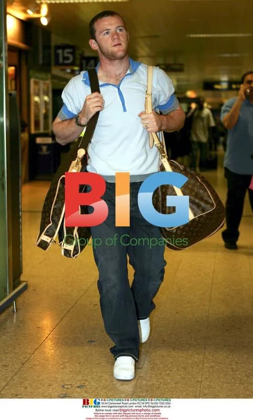 Wayne Rooney and Coleen Arrive in London