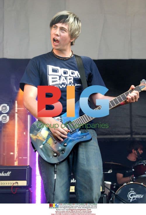 JAMES BOURNE of SON OF DORK at wave party in Swansea
