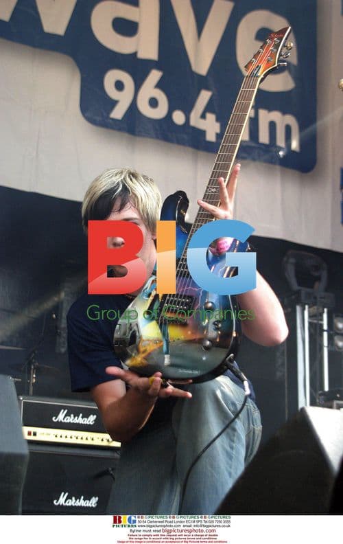 JAMES BOURNE of SON OF DORK on stage