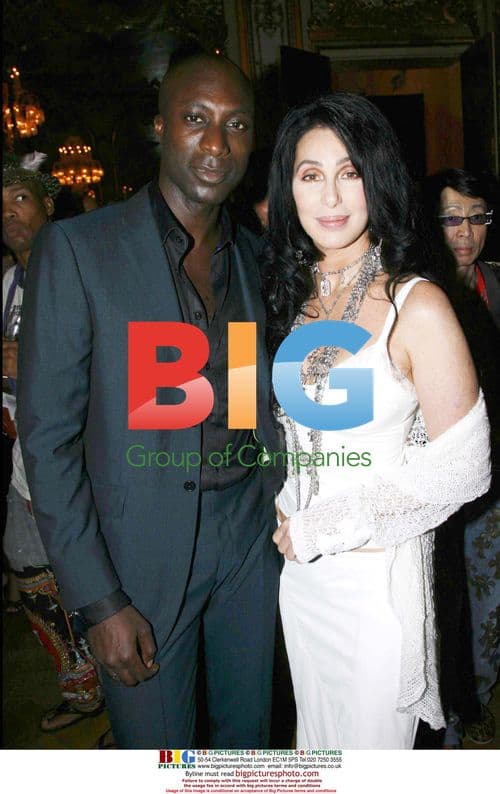 Oswald Boateng and Cher at The Chrome Heart Party