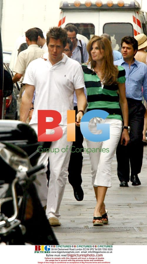 Hugh Grant and Jemima Khan Shop in Paris