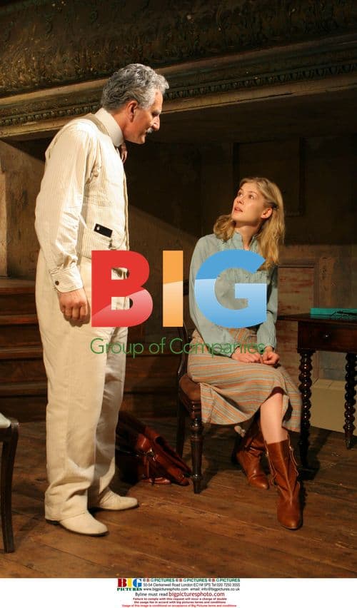 Rosamund Pike and Henry Goodman in "Performances"