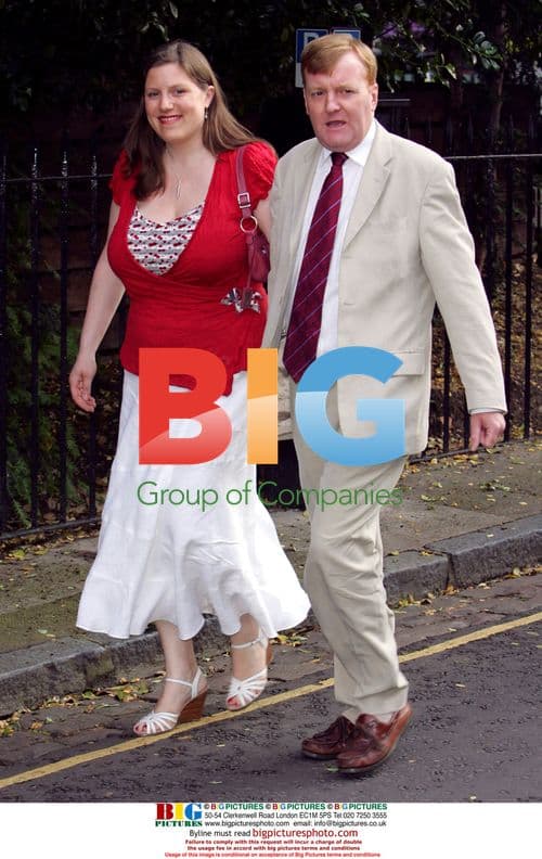 Charles Kennedy and wife at David Frost party