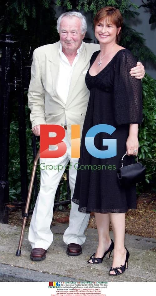 Emma Forbes and Father at David Frost's Summer Party