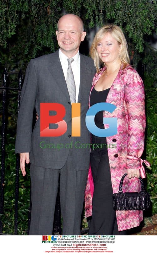 William Hague and Ffion Hague at David Frost's Party