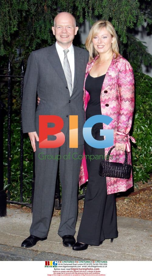 William Hague and Ffion Hague at David Frost's Party
