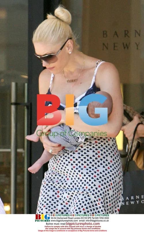 Gwen Stefani Runs Errands with Son Kingston