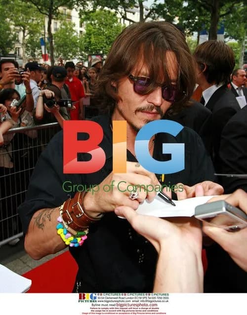 Johnny Depp at "Pirates of the Caribbean" Premiere