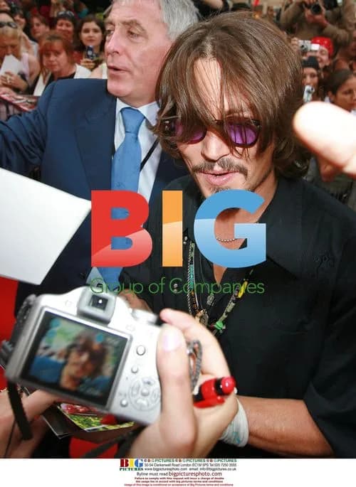 Johnny Depp at "Pirates" Premiere in Paris