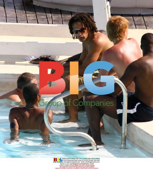 England Footballers Vacation in Spain