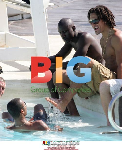 Ashley Cole and Rio Ferdinand Relax in Spain