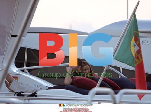 Frank Lampard and partner on luxury yacht