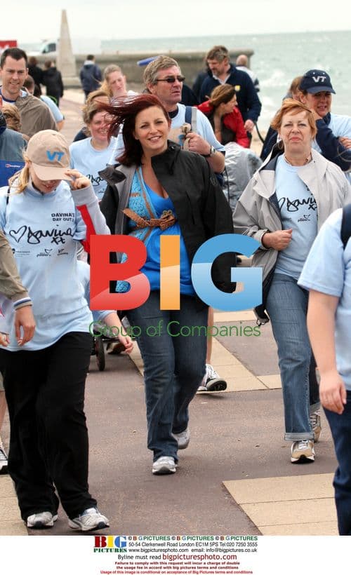 Davina McCall leads charity walk