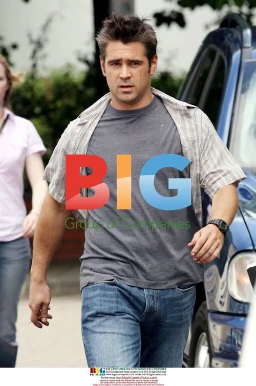 Colin Farrell on set of Woody Allen film