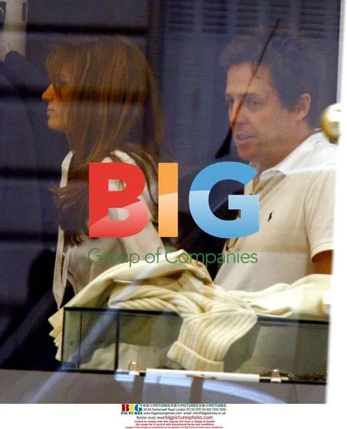 Hugh Grant and Jemima Khan Shop in Paris