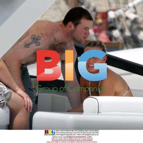 Wayne Rooney and Coleen McLoughlin on yacht in Saint-Tropez