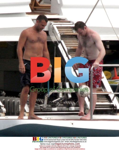 Wayne Rooney on Yacht in France