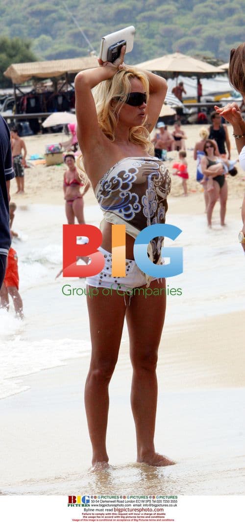 Pamela Anderson at Nikki Beach in St Tropez