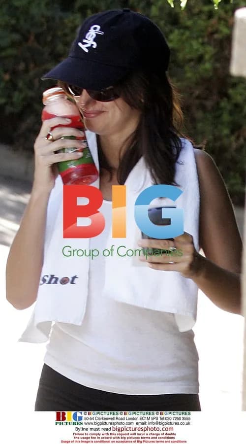 Penelope Cruz Clings to Gatorade After Workout