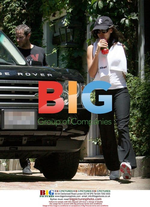 Penelope Cruz with Gatorade after Workout