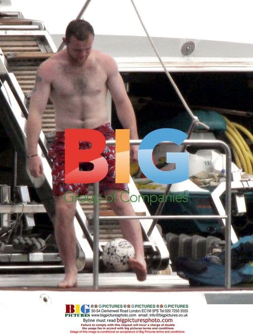 Wayne Rooney on Holiday in St. Tropez