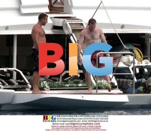 Wayne Rooney on Yacht in France