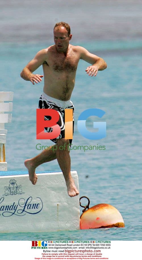 Alan Shearer on family holiday in Barbados