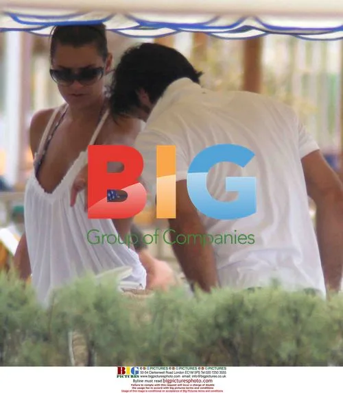 Alena Seredova and Gigi Buffon on the beach