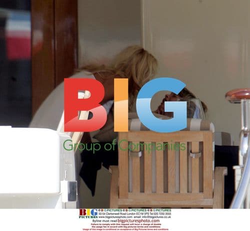 Pamela Anderson on Yacht in St Tropez