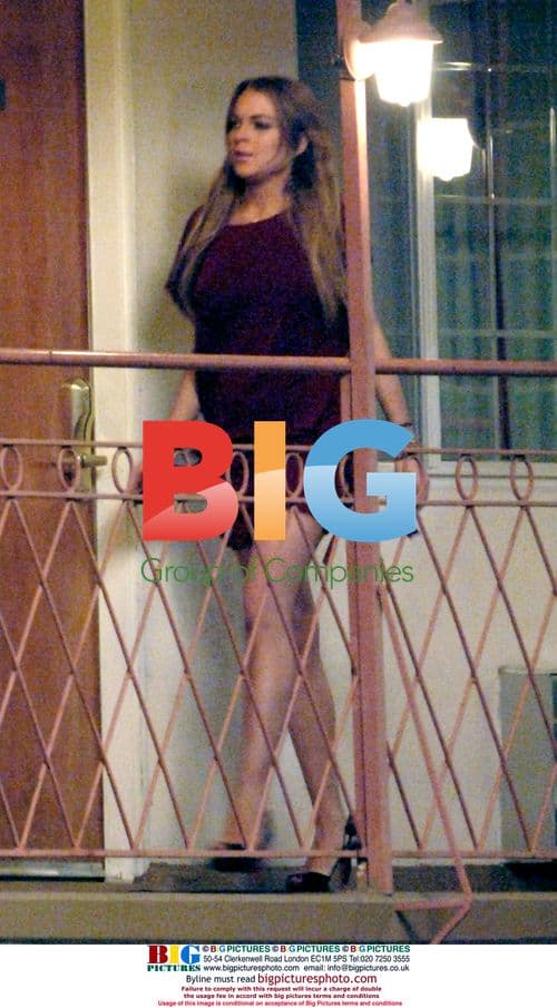 Lindsay Lohan on set for 'Georgia Rule'