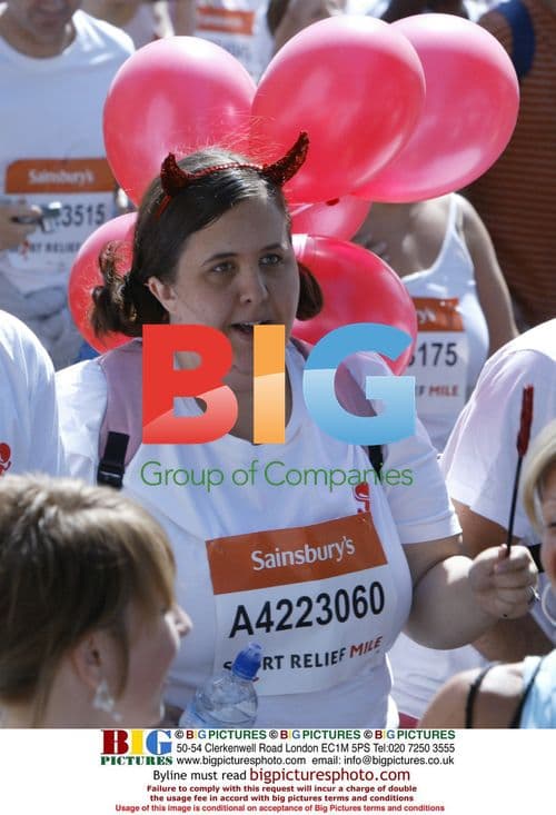 Celebrities Run Sport Relief Mile