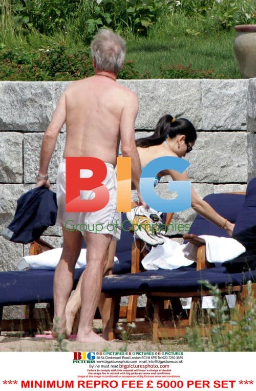 Sven Goran Eriksson with friends in Sweden