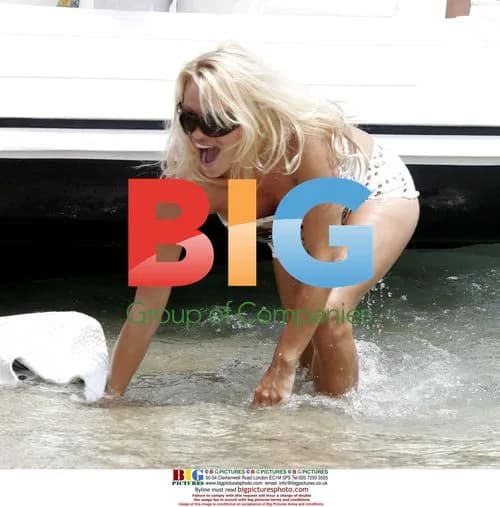 Pamela Anderson falls off yacht in St. Tropez