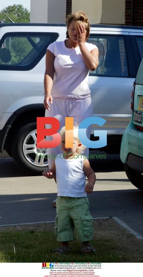 Jade Goody plays with son Bobby Jack