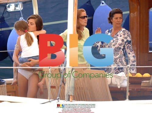 Monaco Royal Family on Boat in Capri