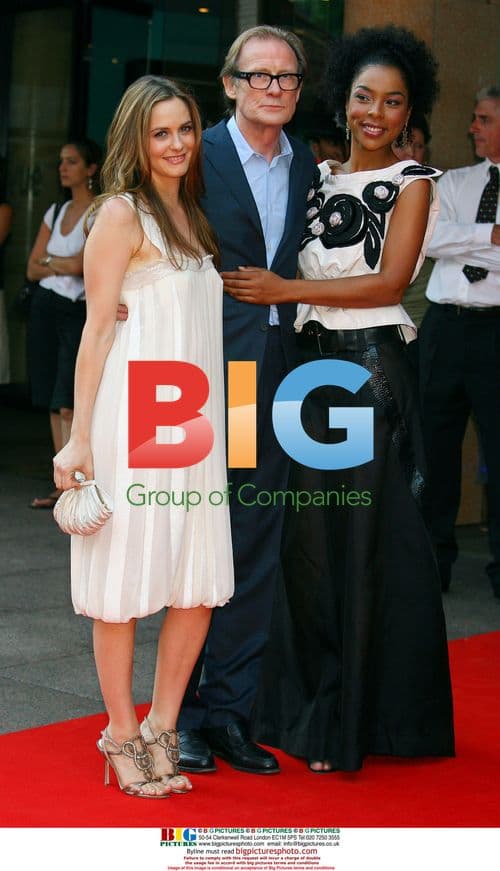 Bill Nighy and Alicia Silverstone at Stormbreaker Premiere