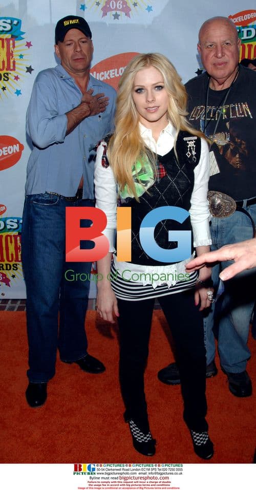 Bruce Willis and Avril Lavigne at Kids' Choice Awards