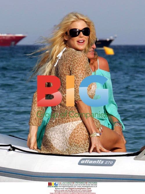 Victoria Silvstedt Boat Ride in France