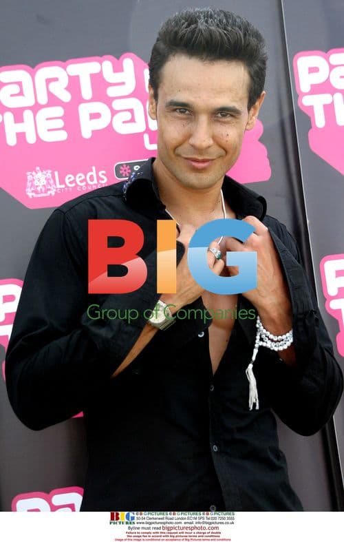 CHICO backstage at Radio Aire Party In The Park