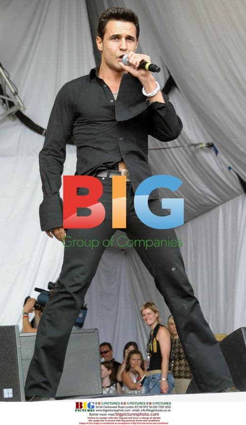 CHICO on stage at Radio Aire Party In The Park