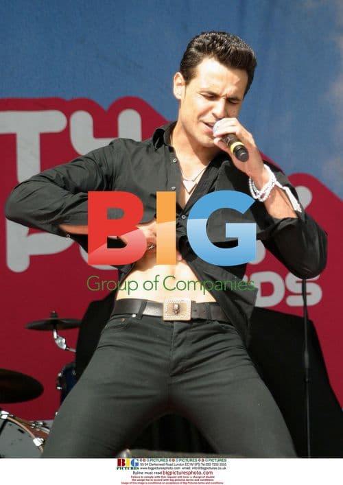 CHICO on stage at Radio Aire Party In The Park