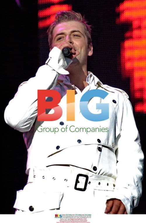 Mark Feehily of Westlife performs at Kedleston Hall